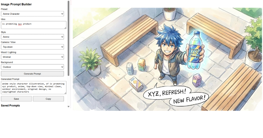 Image Prompt Builder by ePlanetJ